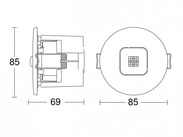  IR Micro Office 6m DALI-2 APC - plafondinbouw